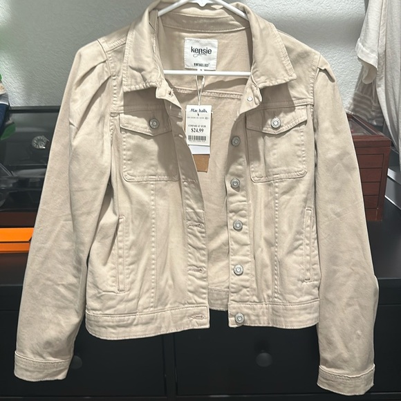 Tan denim jacket - Picture 1 of 3